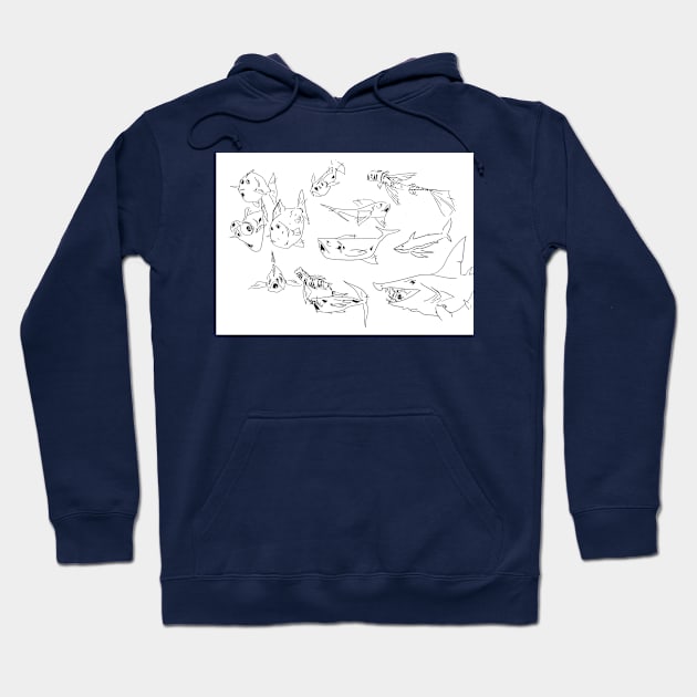 Fishes Hoodie by Emmademoizelllle